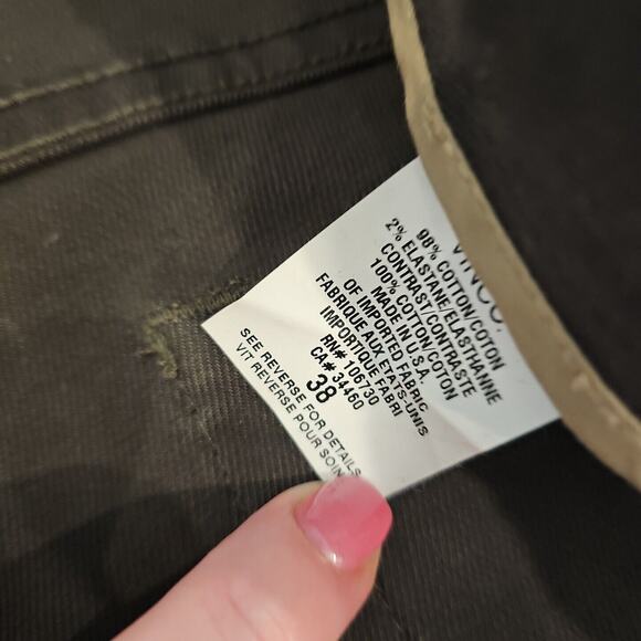 Vince Men's Green Bootcut Stretch Zip Fly Jeans Size 38 - Picture 3 of 4